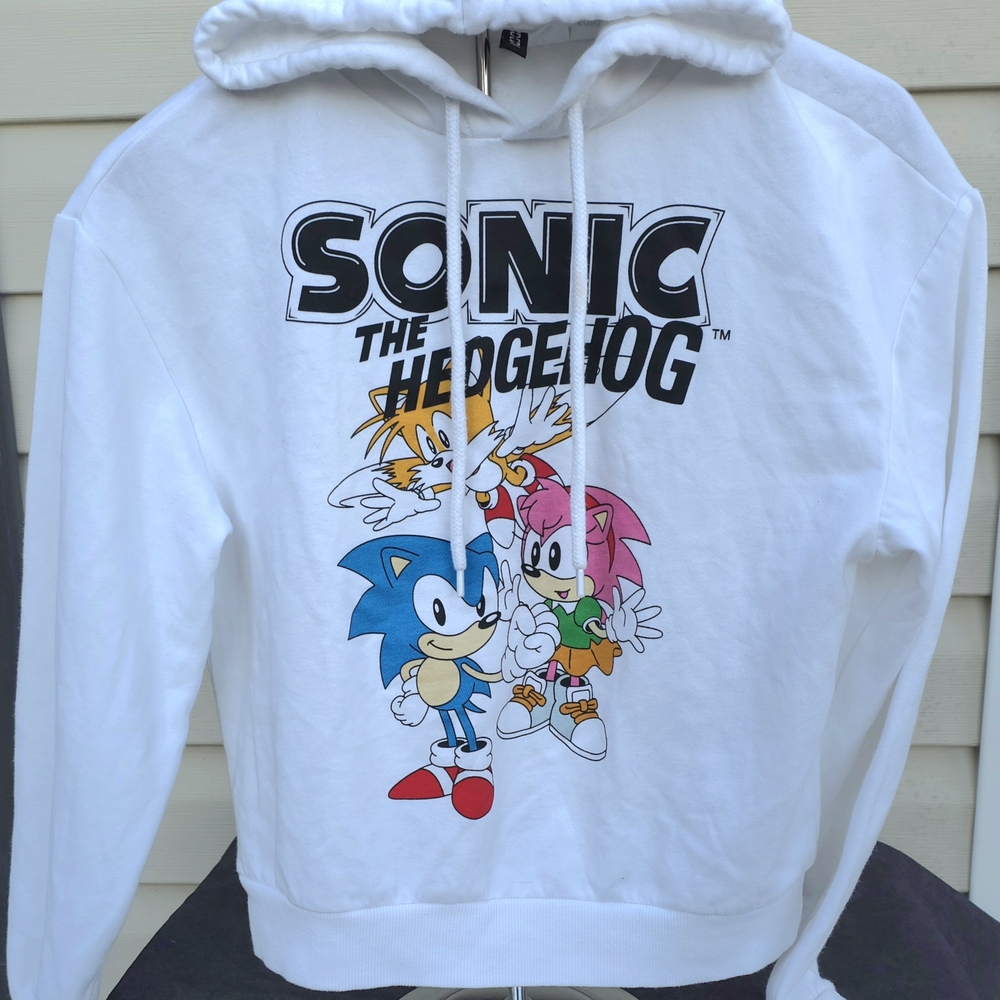 Kids H&M White Hoodie with Graphic